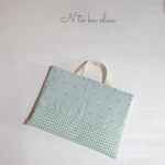 【訳あり】白いお花のレッスンバッグ【B品】