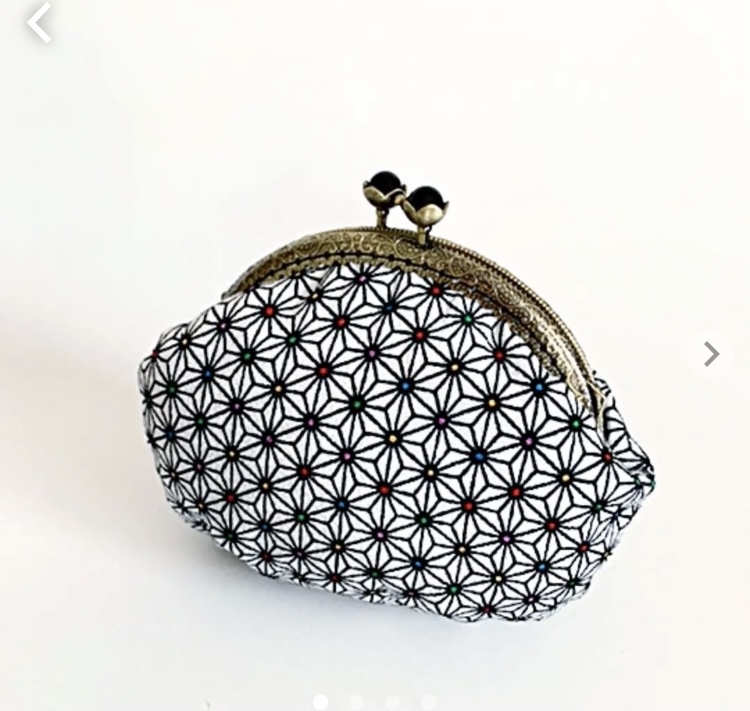 リバティ ハンドメイド がま口ポーチ リバティ ハンドメイド 12.5cm花がま口ポーチ4