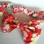 日本製ちりめんのbabyヘアバンド♪red