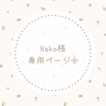hako様専用ページ𓂃𓈒𓏸