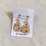  dryflower earring/ドライフラワー  レジン