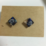【再販】くらげの樹脂ピアス【キューブ】