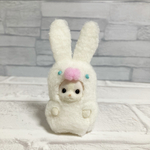 シルバニア赤ちゃん着ぐるみ もこもこうさぎモンスター  白