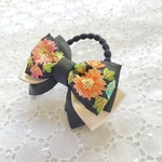 刺繍リボン  calmribbon 大人リボン ヘアゴム インド刺繍リボン