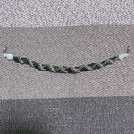【O様オーダー品】スパイラルロープ 黒緑金