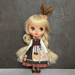139野うさぎワンピースセット　#ブライス