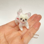 ミニチュア モールアート 小さいチワワちゃん テディベア モールベア Tamubear