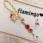 春夏に☆バロック☆フラミンゴ❤︎ミニ・サンキャッチャー バッグチャーム☆