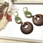 ウッドフープピアス（ピアス金具変更可）