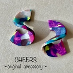 mini S字 ピアス