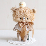 ＊kumahari＊ふわふわぺたんこ あみぬいクマさん カーリーB