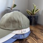 :: khaki :: チューリップ刺繍キャップ 