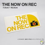 【THE NOW ON REC】 後方録画中 ３カラー カッティングステッカー★イエロー＆ブラック