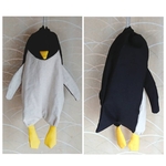 受注制作》ペンギン 巾着袋 水筒入れ 黒×黄