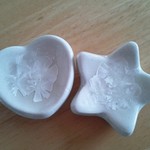 箸置き【雪結晶釉】(２個組)