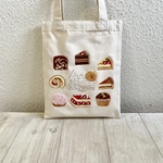 Cafe-sweets☆羊毛刺繍 キャンバストート〜スイーツ＆スイーツ🍓🍰🍓