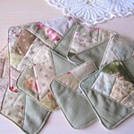 福袋完成品☆リネンマット２枚とコースター５枚セット