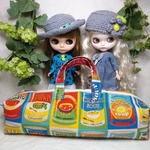 ブライスアウトフィット✴お出かけポーチ(2人用)缶詰めsoup柄✴