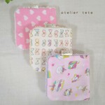 【SALE♪】２つ折りハンカチ　3枚セット　055