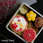 手毬缶と焼き菓子セット （ミルクアイボリー缶）