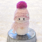 ニット帽かぶった雪だるまちゃん(磁石入り) ☃️