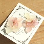 ３輪紫陽花ピアス