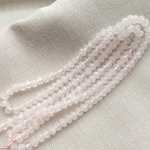 【3×2mm  20個】ローズクォーツ　ボタンカット