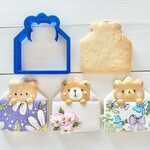 お手紙クマさん【縦5.5cm】クッキー型・クッキーカッター