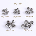 M9118-3  150個  ステンレス製 メタルビーズ 丸玉 3X（50ヶ）