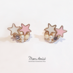 【送料無料】Twins Star Earring 15mm