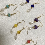 メンカラ ピアス💜❤💙💚💛