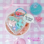 カプセルケース ハート 6.5cm 2個 ☆ハンドメイド☆パーツ☆素材☆キッズアクセサリー☆かわいい☆ゆめかわいい☆パステル☆ファンシーぷらんたん