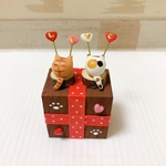 LOVEにゃんこバレンタイン　三毛＆茶トラ