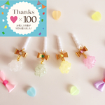 ＊Bigサイズ＊本物のこんぺいとうとリボンが可愛い♡イヤホンジャック<再4>