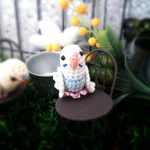 あみぐるみ☆インコ☆ホワイトブルー