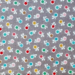 USAファブリック　Stitch Ditsy Gray