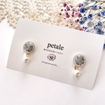 12/25 19時販売💓ペタルミニラウンド＋コットンパールイヤリング／ピアス