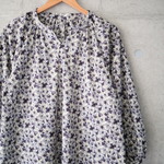 【期間限定SALE♡12/31まで】リバティ＊ラグランギャザーブラウス・長袖（Mサイズ)