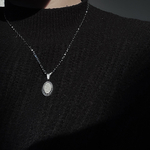Re ▽ Medal Stainless necklace
