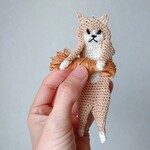 リップ&ハンコケース☆くつした猫　クリーム茶