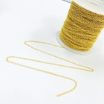 5ｍ【チェーン 2mm幅♡1M 90円♡】ゴールド