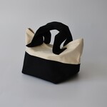 CHUBBY TOTE BAG (キナリ×ブラック)