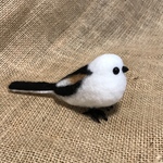 羊毛フェルトシマエナガ