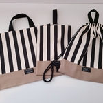 送料無料★入学・入園3点セット★ ストライプ★レッスンバック