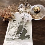 ハートスワロフスキーのロングイヤリング【結婚式･パーティー･ウェディング･シルバー･上品】{RPS-97er｝