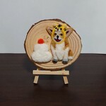 ♡羊毛フェルト　コーギーさんお正月🎍♡