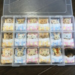 37【新柄】シルバニア　赤ちゃん　ベッド　布団　ケース　収納　チロリアン柄