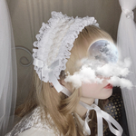 vanilla cream head dress