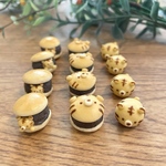 12/25(土)20:00〜再販！【少し大きめ】【ミニチュア】トラドラ焼き2種とトラチョコセット♪【ピアス、イヤリング、チャーム加工可能】
