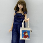 ドール用　コラボプリント赤ずきんトート